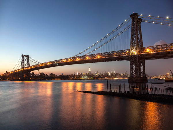 Michel Setboun, Queensboro Bridge and Manhattan from Brooklyn, NYC