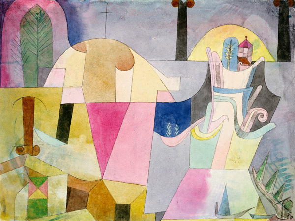 Paul Klee, Black Columns in a Landscape