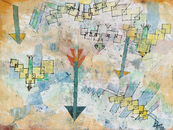 Paul Klee, Birds Swooping Down and Arrows