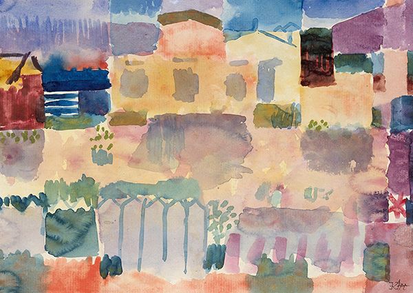 Paul Klee, Garden in St. Germain, The European Quarter Near Tunis