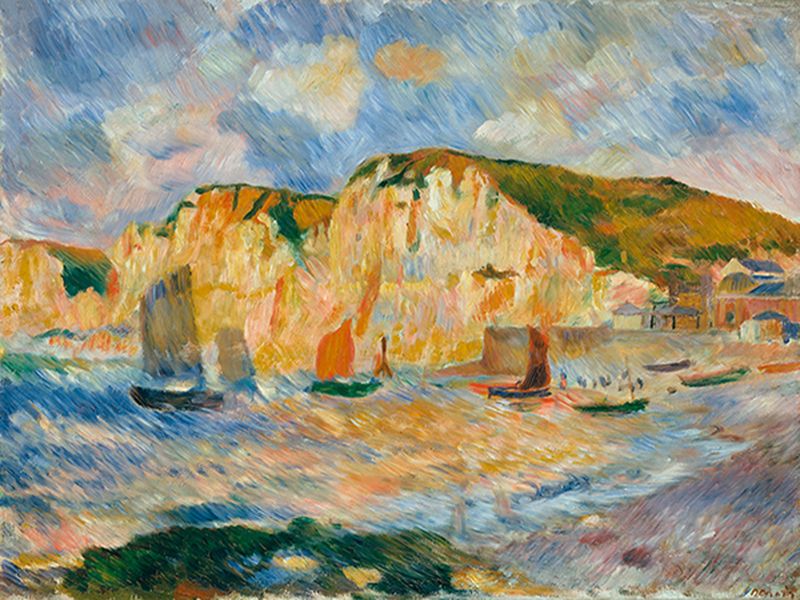 Renoir Pierre-Auguste, Sea and Cliffs, 1885 ca.