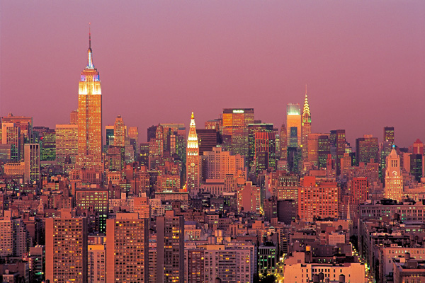 Richard Berenholtz, Sunset over Manhattan