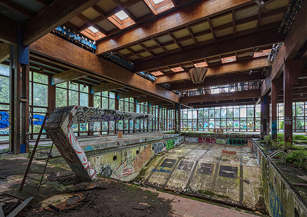 Richard Berenholtz, Abandoned Resort Pool, Upstate NY