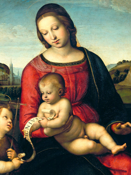 Raffaello, Madonna Terranuova (detail)