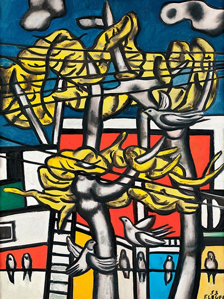 Fernand Leger, Uccelli sugli alberi, 1953