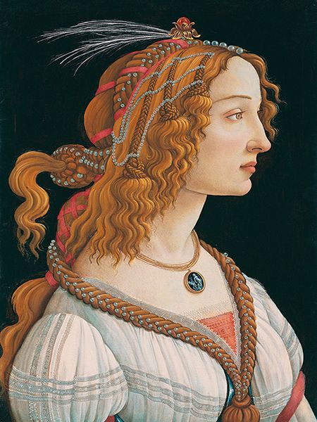 Botticelli Sandro, Ritratto di giovane donna come ninfa