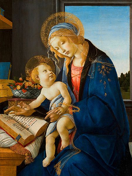 Sandro Botticelli, The Virgin and Child (The Madonna of the Book), 1480
