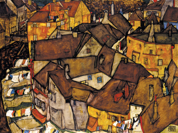 Egon Schiele, Crescent of Houses, The Small City V