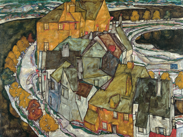 Egon Schiele, Crescent of Houses II, Island Town