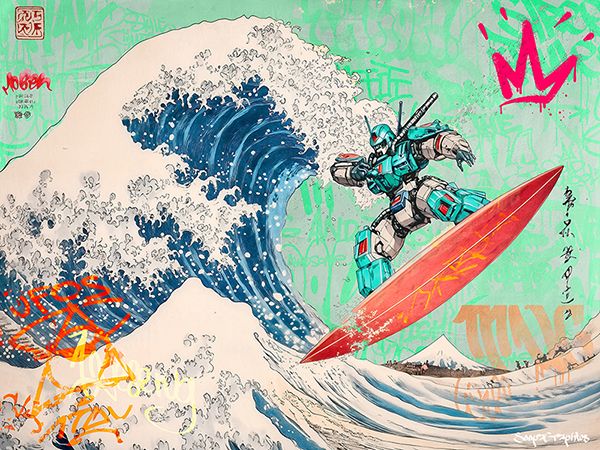 Soopergraphics, Mecha Surfing Machine