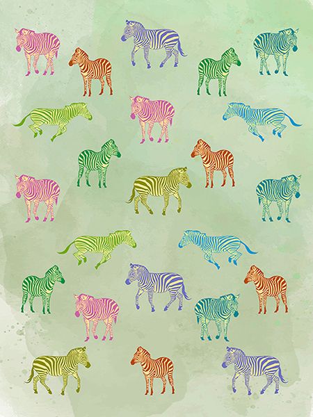 Hill Steven, Wildlife pattern III (multicolor)