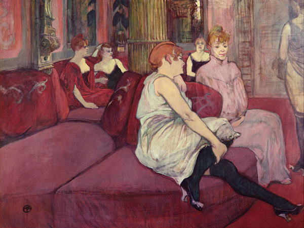 Henri Toulouse-Lautrec, In the Salon at the Rue des Moulins