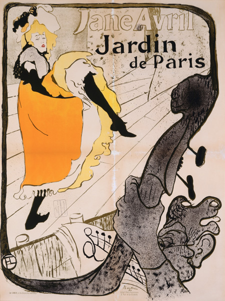 Henri Toulouse-Lautrec, Jane Avril Poster