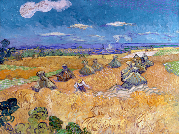Vincent van Gogh, Wheat Fields with Reaper, Auvers