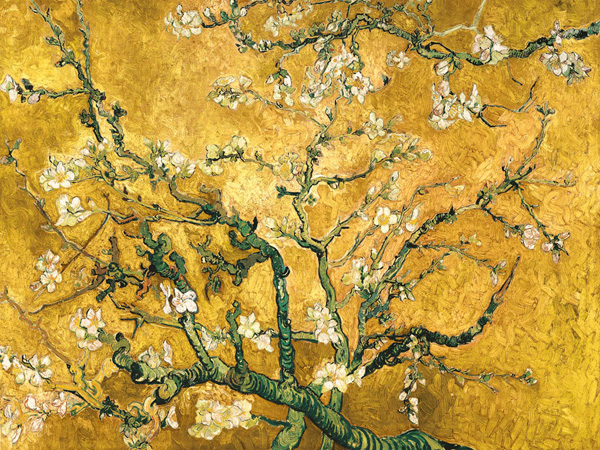 Vincent van Gogh, Van Gogh Deco – Mandorlo in fiore (gold variation)