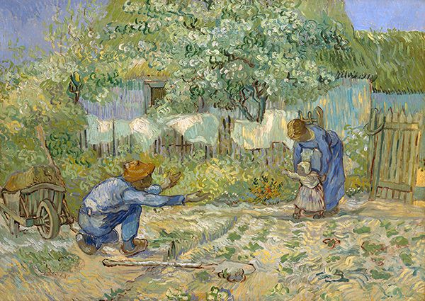 Vincent van Gogh, First Steps, after Millet