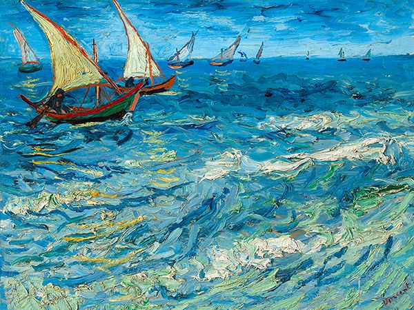 Vincent van Gogh, Seascape at Saintes-Maries, 1888