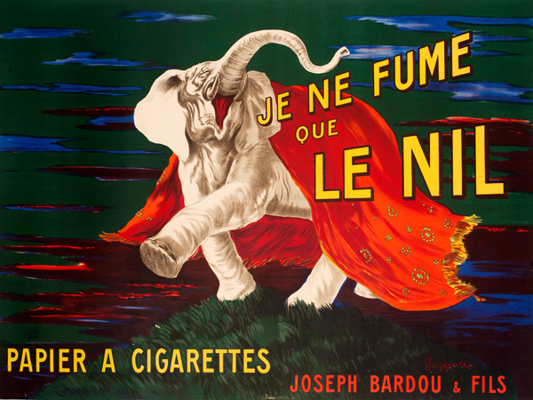 Leonetto Cappiello, Je ne fume que Le Nil, 1912