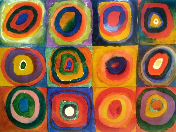 Wassily Kandinsky, Squares with Concentric Circles