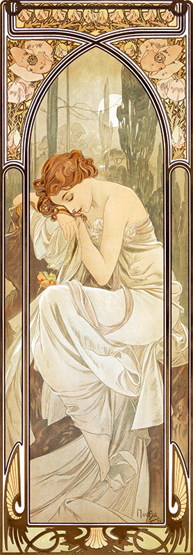 Alphonse Mucha, Times of the Day: Nightly