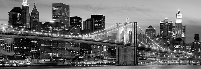 Anonymous, Brooklyn Bridge at Night (detail)