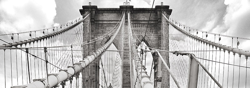 Anonymous, Morning on Brooklyn Bridge, NYC