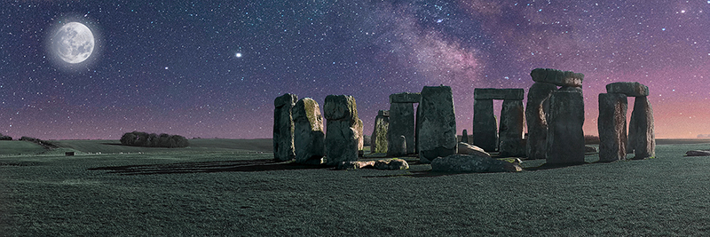 Pangea Images, Stonehenge Moon