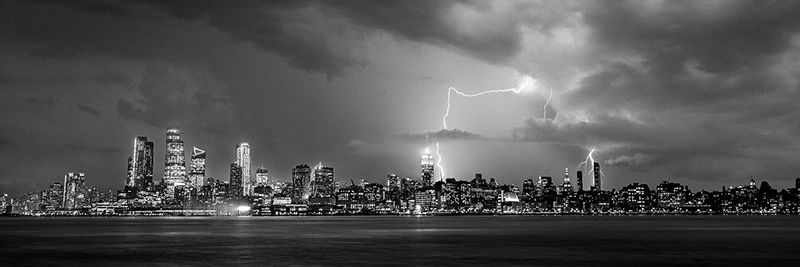 Pangea Images, Storm over New York City (B&W)