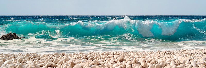 Pangea Images, Wave on Pebbles Beach