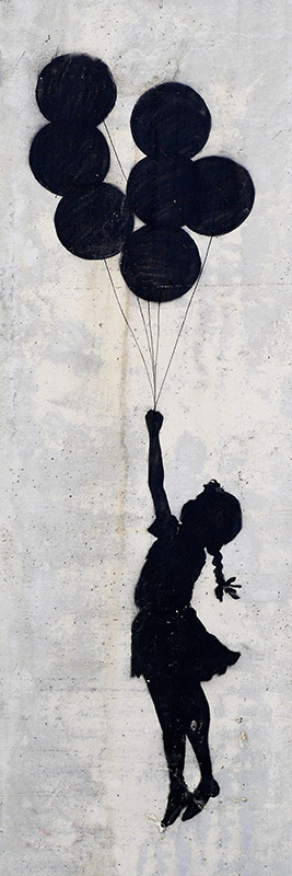Anonymous (attributed to Banksy), West Bank Wall, Palestine (graffiti attributed to Banksy)