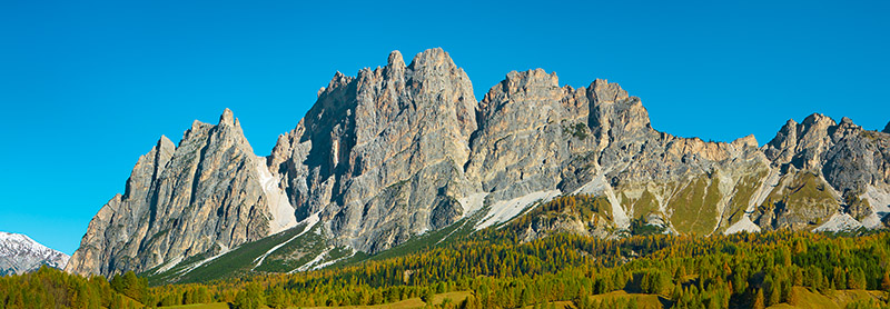 Frank Krahmer, Pomagagnon and larches in autumn, Cortina d'Ampezzo, Dolomites, Italy