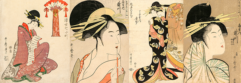 Utamaro Kitagawa, A Selection of Beautiful Women