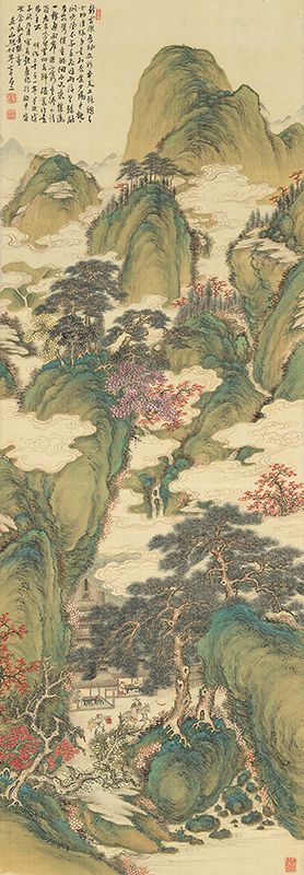 Tanomura Chokunyū, White Clouds and Crimson Trees