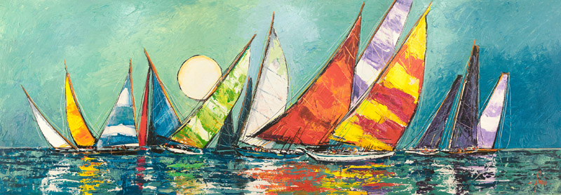 Luigi Florio, Regata al chiar di Luna I