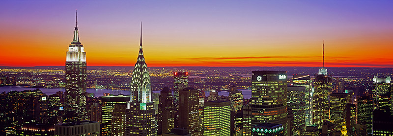 Richard Berenholtz, Midtown Manhattan at Sunset, NYC