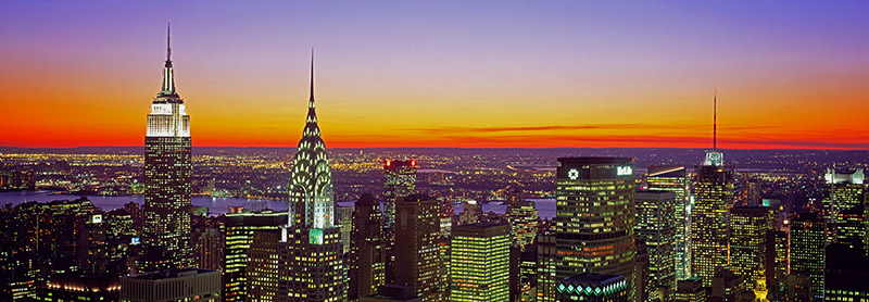 Richard Berenholtz, Midtown Manhattan at Sunset, NYC