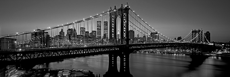 Richard Berenholtz, Manhattan Bridge and Skyline