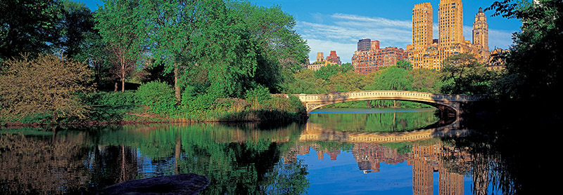 Richard Berenholtz, Bow Bridge and Central Park West View, NYC