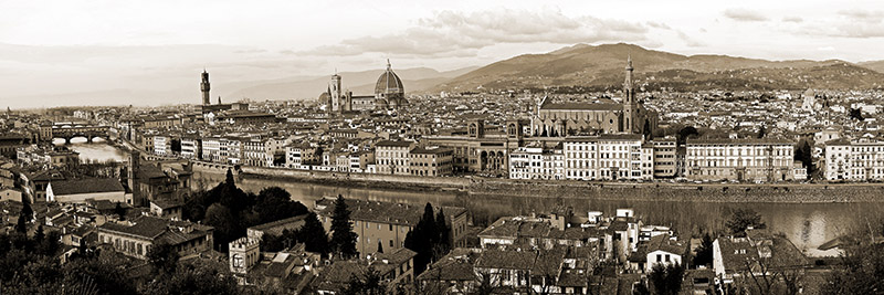 Vadim Ratsenskiy, Panoramic view of Florence