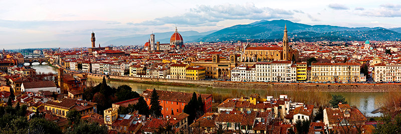 Vadim Ratsenskiy, Panoramic view of Florence
