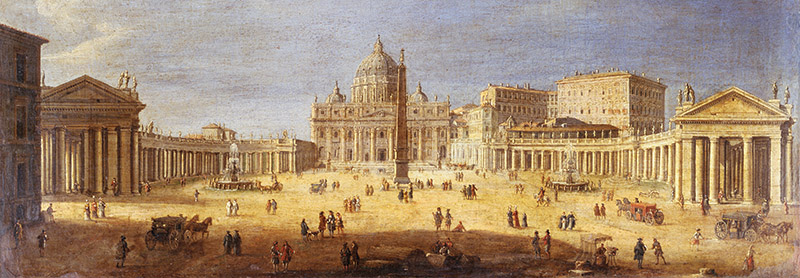 Gaspar Van Wittel, Piazza San Pietro, Rome (detail)
