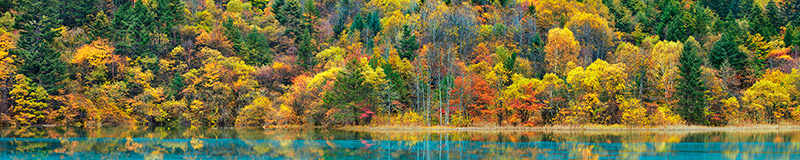 Frank Krahmer, Lake and forest in autumn, China